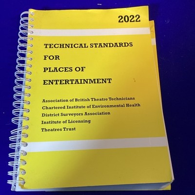 Technical Standards For Places Of Entertainment Paperback Book 2022