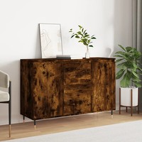 Sideboard RäUchereiche 101X35X70 Cm Holzwerkstoff Wohnzimmer