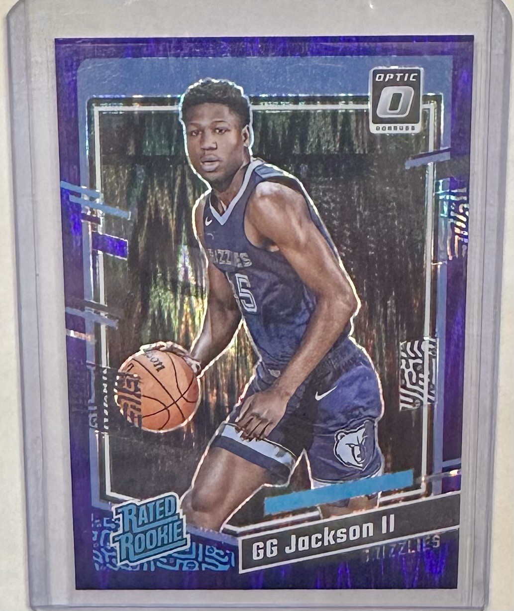 2023-24 Panini Donruss Optic GG Jackson II #228 Rated Rookie Purple Shock Prizm