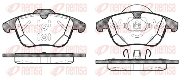 Bremsbelagsatz Scheibenbremse Remsa 1482.00 FüR Landrover L538 Rover Range 4X4-image