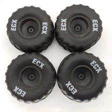 4x Ecx Amp Crush 110 Monster Truck Tires On 12mm Hex Wheels Chevron Used