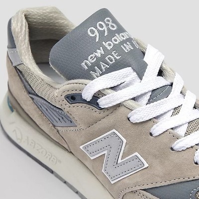 Men NB New Balance Made in USA 998 Core Sneakers Shoes Grey U998GR