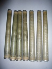 7 anciennes grandes bobines KKS 1958 et 1964  filature usine industriel déco