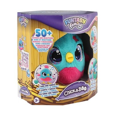 Funtasy Family Chick a Boo - Cute Interactive Electronic Kids Plush Toy Chicken