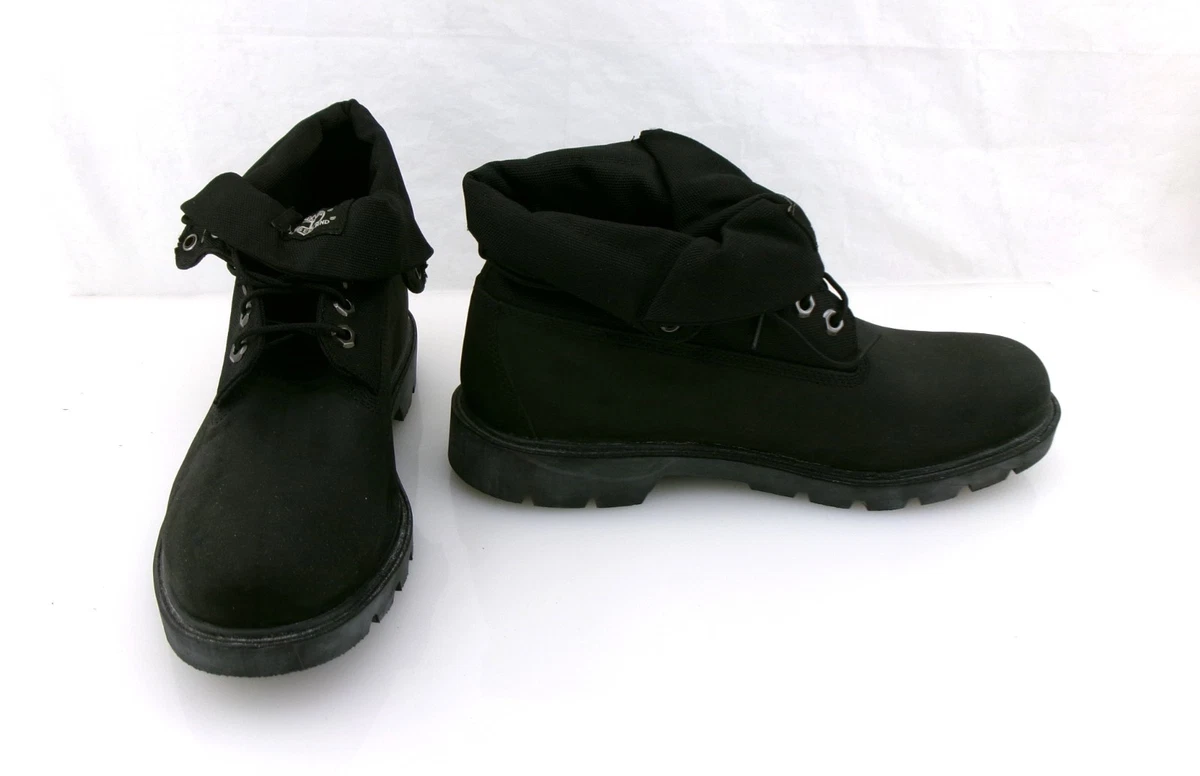 Timberland Roll Top Boots Black for sale | eBay