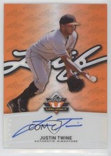 2014 Leaf Valiant Orange Prismatic 5/50 Justin Twine #BA-JT1 Auto 0af