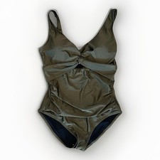 DKNY Women's Swimsuit One Piece, Green, Large, New