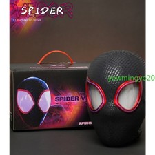Miles Morales Spider Man Mask Moving Arachno Eyes Remote Ring Control Gift