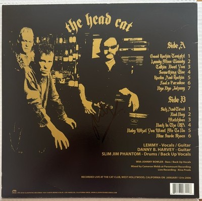 The Head Cat Rock'n'Roll Riot On The Sunset Strip pink vinyl Autographed READ