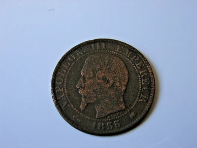 FRANCE. 5 CENTIMES NAPOLEON III. 1855.K. BORDEAUX. - Photo 1/2