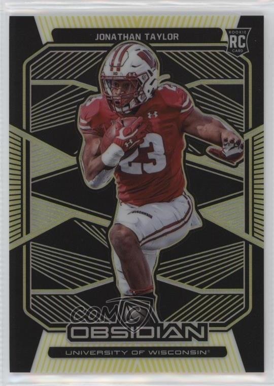 Jonathan Taylor Panini Obsidian Draft Picks #6 Electric Etch Orange