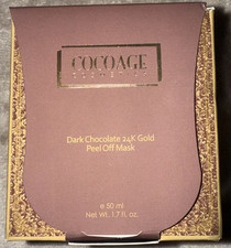 Cocoage Dark Chocolate 24K Gold Peel Off Mask Made In USA 2.7 Fl Oz