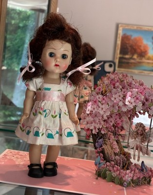 1950s Vintage Vogue Ginny Doll with Tagged Dress and Beautiful Face Coloring