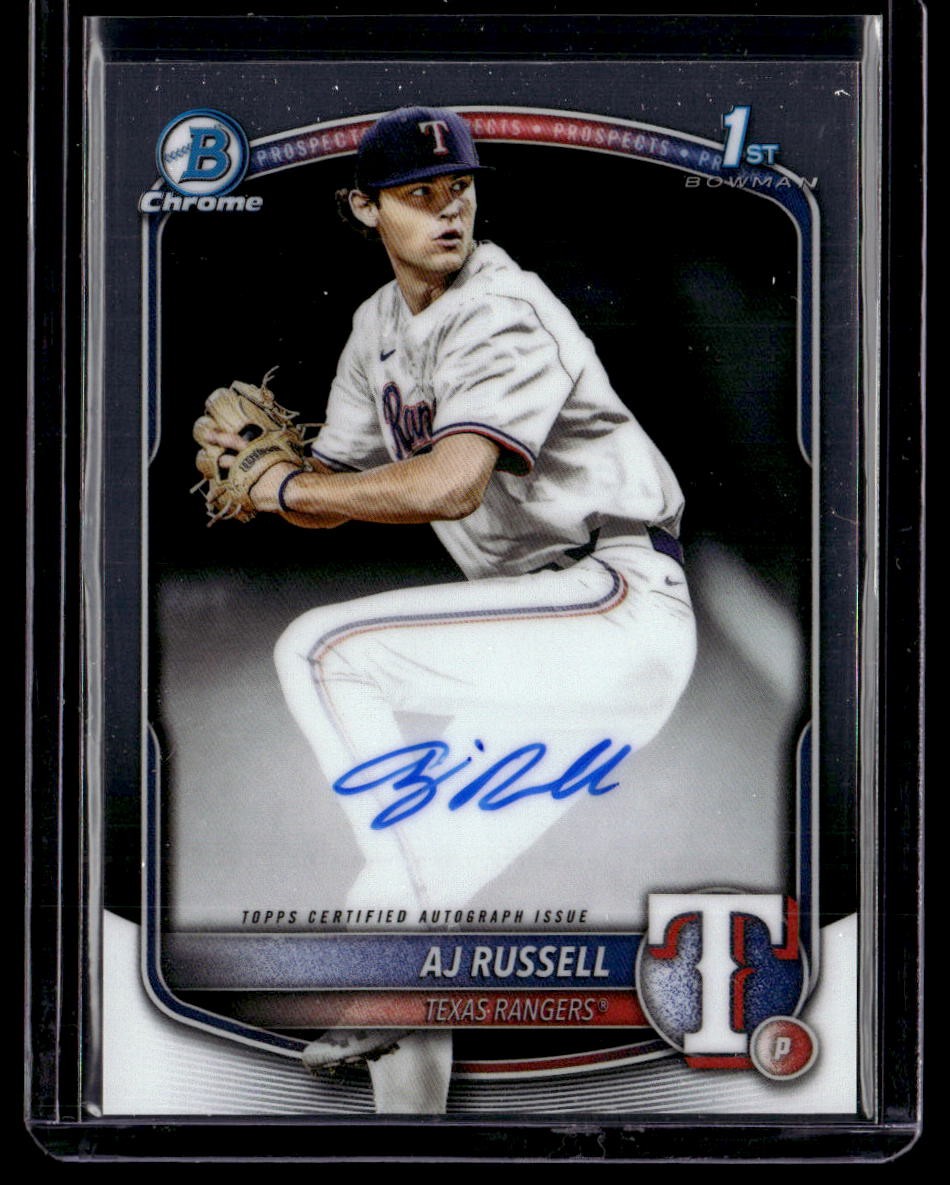 2025 Bowman Draft #CPA-AR AJ Russell Chrome Prospect Auto