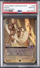 2024 DISNEY LORCANA EN 6-AZURITE SEA ENCHANTED RAFIKI - ETHEREAL GUIDE PSA 10