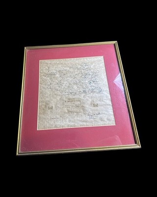 Tulsa District Corps of Engineers Map And Certificate Of Dedicated Service 1966