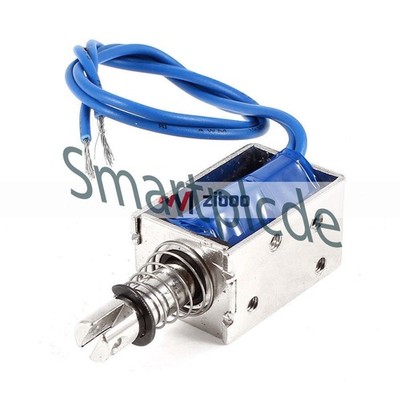 JF-0630B DC12V 10mm Stroke 6N Pull Push Type Open Frame SolenoidElectromagnet @z