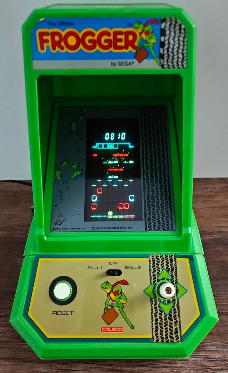 Vintage - 1982 Frogger Tabletop Mini Arcade by Coleco/Sega - #2393