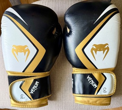 VENUM Contender 2.0 Boxing Gloves 12oz Black Gold Unisex Sparring Bag Training