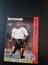 PAUL PARKER (Manchester United) autographed card from ProSet Fixtures 92-92 set