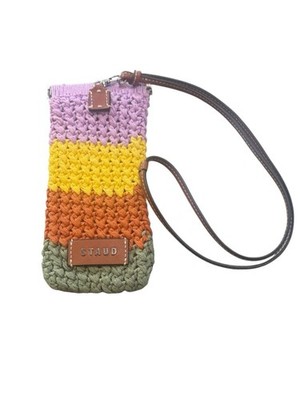 STAUD Ria Crochet Bucket Bag