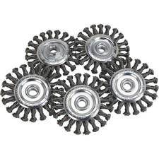 Klutch 4.5in. Twisted Knot Wire Wheels 5-pk. 58in.-11 Threaded Angle Klutch 4.5in. Twisted Knot Wire Wheels 5-pk. 58in.-11 Threaded Angle