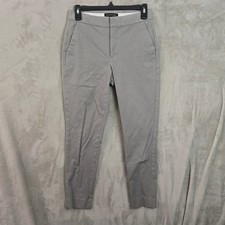 Banana Republic High-Rise Slim Ankle Pants Light Gray Size 2 Professional Chino