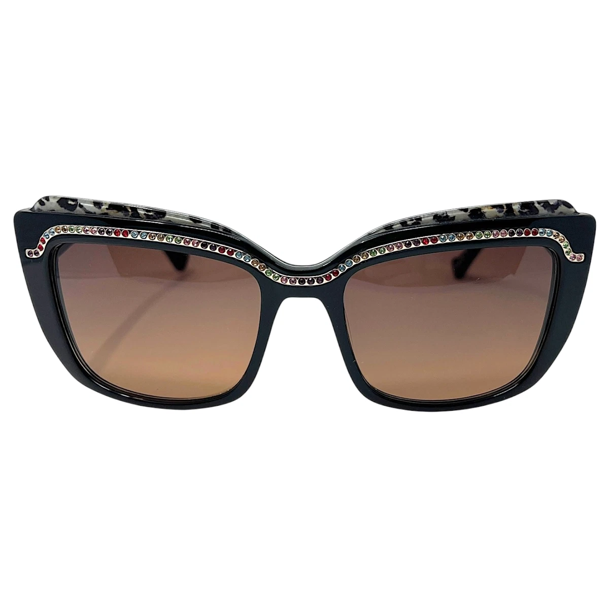 10+ Betsey Johnson White Cat-Eye Sunglasses w/ Brown Lenses includes bebe Case ♡ ◦ ♡ A V A I L A B L E ♡ ◦ ♡ ♔ betsey johnson rare  main image 2