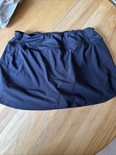 Athleta Run with it Skort  Women Ext Large Black Stretch Lightweight Tennis Golf