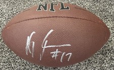 A.J. JENKINS*SIGNED*AUTOGRAPHED*FOOTBALL*SAN FRANCISCO*49ERS*CHIEFS*ILLINOIS*COA
