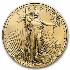 2026 1 oz American Gold Eagle BU 5487.50 per troy oz