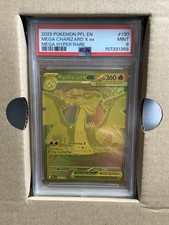 PSA 9 MEGA CHARIZARD X EX 130/094 | Phantasmal Flames Graded Pokemon Card