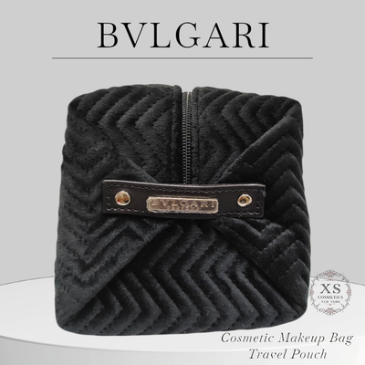 BVLGARI Cosmetic Makeup Bag Case Storage Bag Travel Pouch LOT OF 2