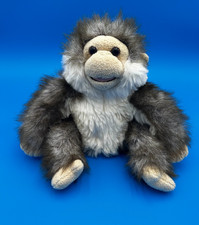 Animal Alley Monkey Hand Puppet Toys R Us Plush Chimp Ape Gray Brown Realistic