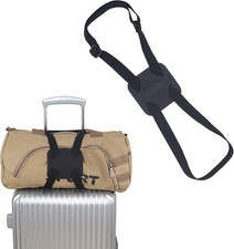 Luggage Strap Bungee Adjustable Suitcase Bag Holder Travel Belt Black