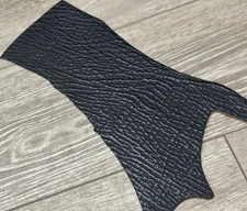BLACK Genuine Shark Hide Skin Taxidermy Sharkskin Leather exotic Fish Tanned 220