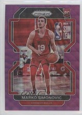 2021-22 Panini Prizm Purple Wave Prizm Marko Simonovic #166 16az