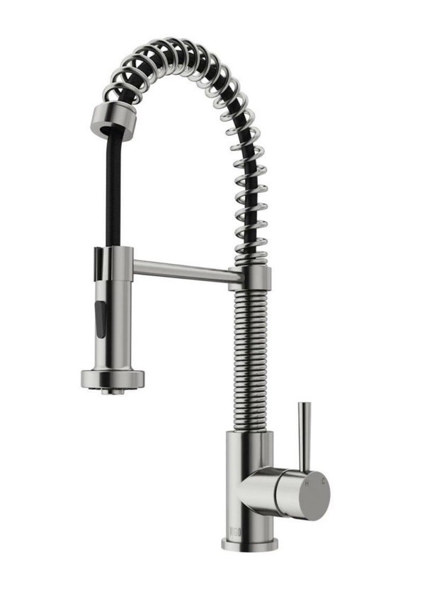 VIGO Edison Single-Handle Pull-Down Sprayer Kitchen Faucet in Stainless Steel