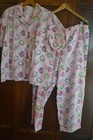 PINK COFFEE THEME SHORT SLEEVE PAJAMAS SET BY BEDHEAD ~ XXL — photo 1