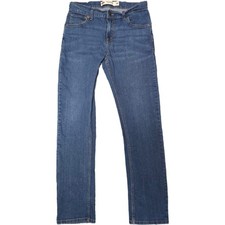 Levi's 511 Slim Jeans Kids Size 18 Blue Excellent Adjustable Waist Performance