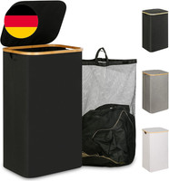 Iegrow WäSchekorb Mit Deckel 110L, Schlanker WäSchekorb Mit Herausnehmbarem Und