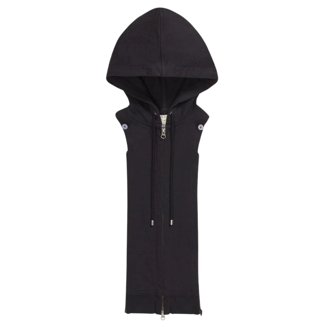 OFF WHITE Veronica Barba Off bianco misto lino Lonny Dickey nero felpa con cappuccio inserto blazer 2