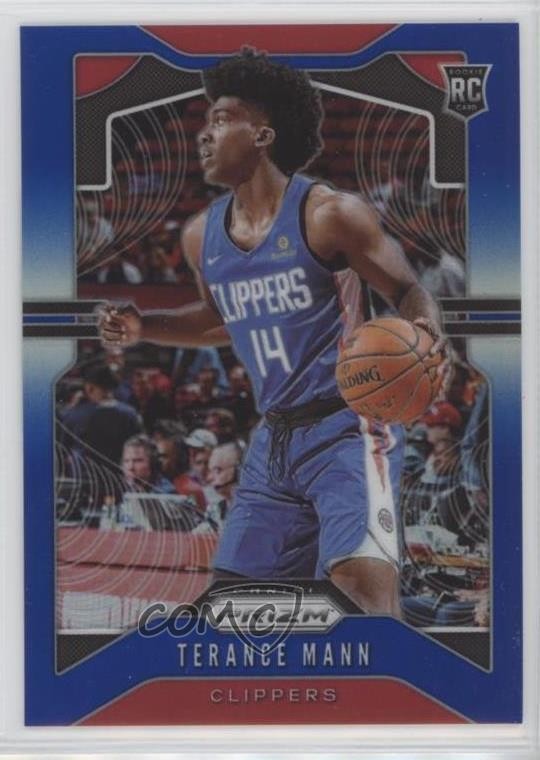 2019-20 Panini Prizm Rookie Blue Prizm 4/199 Terance Mann #296 0q9m