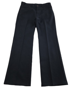 Levis Mens Saddleman Pants Vintage USA 80's Bootcut Dacron Polyester Navy 36X30