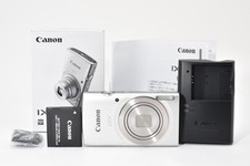 TopMint W/Box Canon IXY 180 Powershot Silver 20MP Digital Camera From Japan