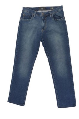 BRAX Cadiz Herren Jeans Hose beige dunkelblau stonewashed W34 L30 34/30 Soft