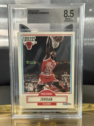 1990-91 Fleer MICHAEL JORDAN #26 BGS 8.5 MINT Chicago Bulls NBA Basketball | HOF