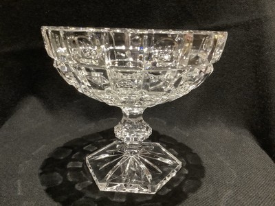 Crystal Pedestal Serving Dish 6  Diameter x 3  Depth