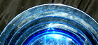HAZEL ATLAS "MODERNTONE" SET OF 4 DINNER PLATES, COBALT BLUE, EX COND — photo 3