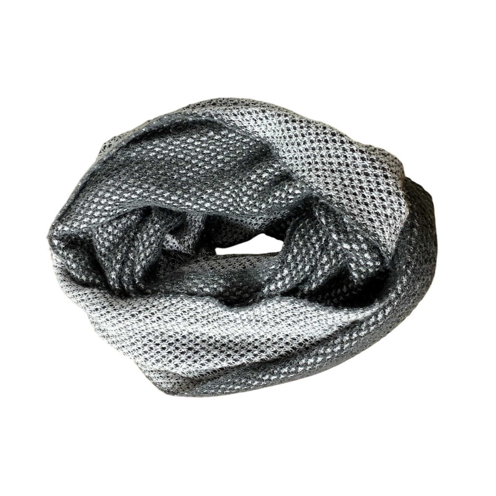 Echo Metallic Silver  & Charocoal Grey Open Knit … - image 1